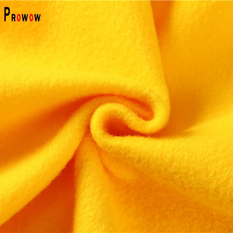 Prowow Winter Spring Women Sweatshirt Yellow O-neck Man Top Clothes Plus Size Thin Velvet Pullovers Shirts Black Hoodies White 6