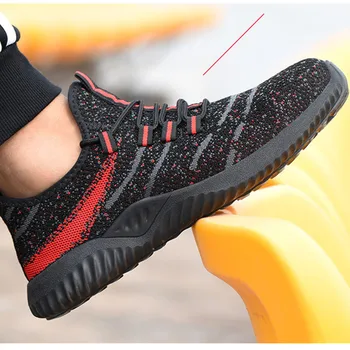 

Work Safety Shoes Men's Steel Toe Breathable Outdoor Construction Protective Footwear Puncture Proof Boots Lightweight Sneakers
