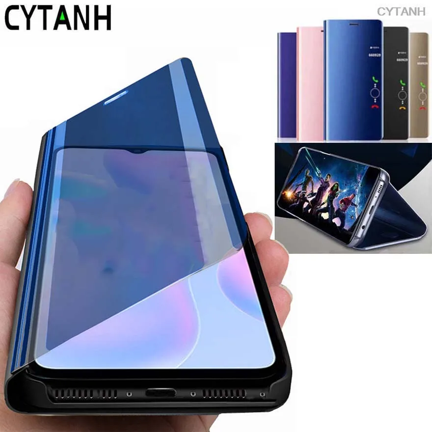 Mirror smart Case For coque huawei honor nove 5T Flip stand book phone cover on 20 pro nova5 t nova5t nova 5 shockproof | Мобильные