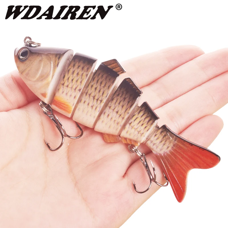Luminous Fishing Lures For Dropshipping Multi Jointed Swimbait 6 7 Segment Wobblers Pike Tackle for Bass Trout Crankbait Lure|Fishing Lures| - AliExpress