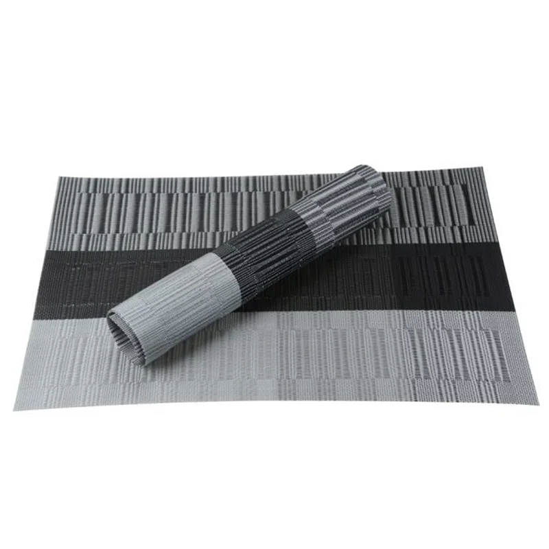Продвижение- 4 шт/Столовые сервизы для обеденный стол Европейский Стиль анти-скольжения ПВХ Кухня ковер для обеденного стола 45x30 см