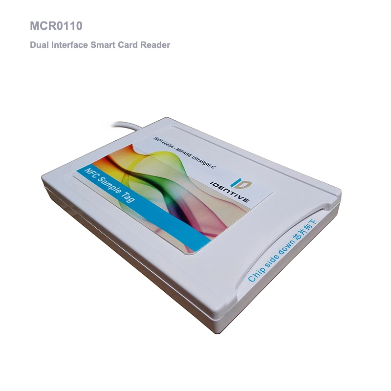 Считыватель смарт карт с двойным интерфейсом MCR0110 совместимый ISO7816 14443 NFC MIFARE FeliCa| |
