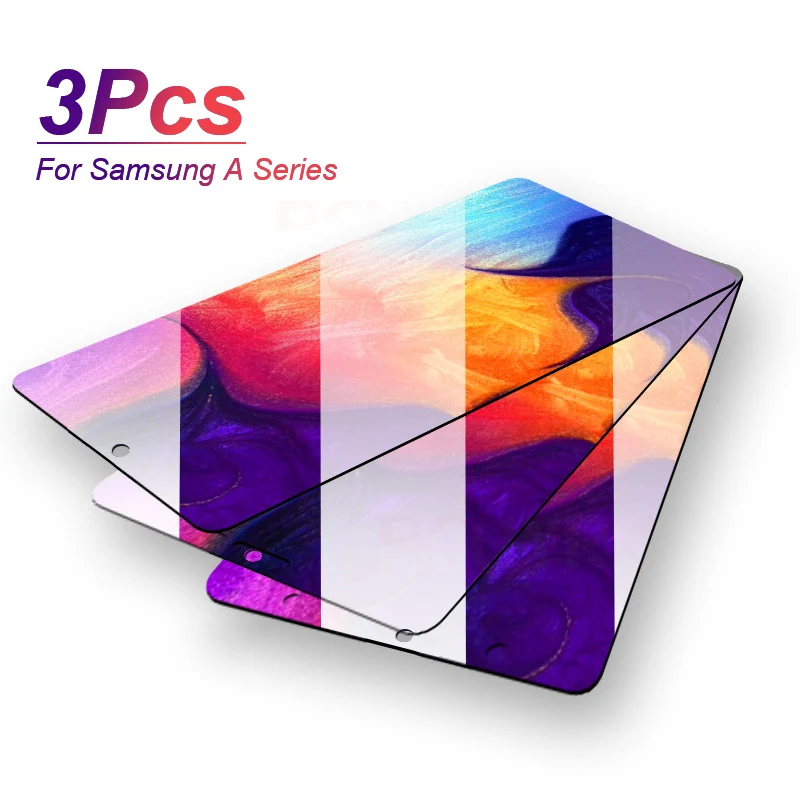 Защитное стекло закаленное для Samsung Galaxy A50/A40/A30/A70/A20/A10/A50/A80/A60/A505F 3 шт.|Защитные