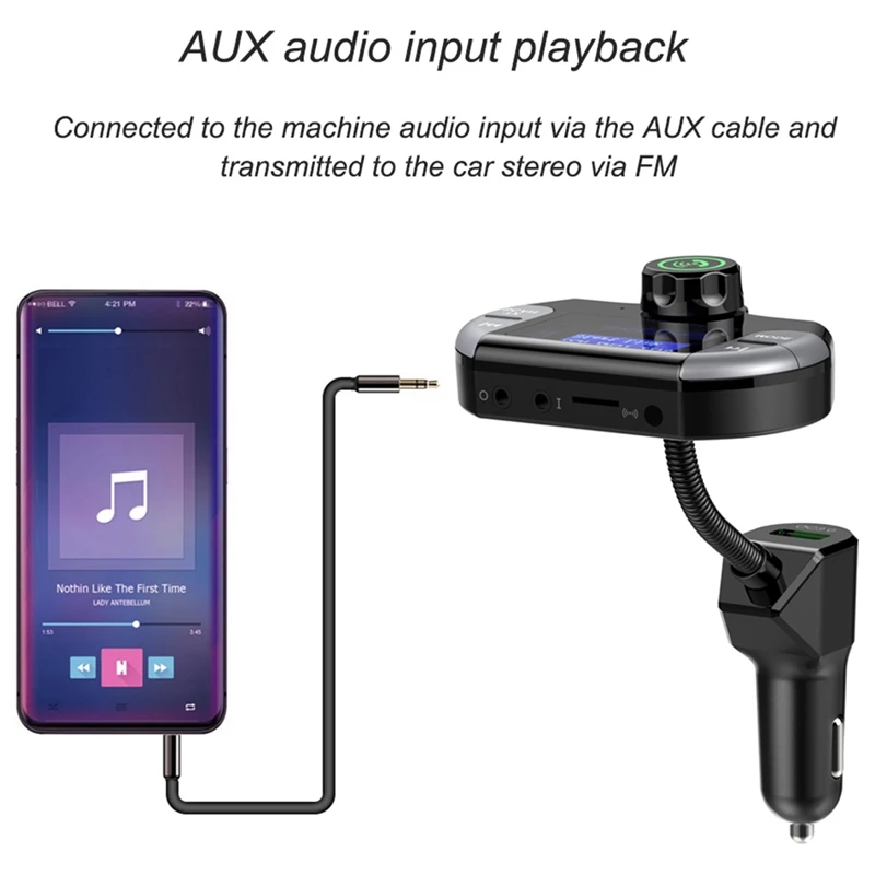Dab Bluetooth fm-передатчик беспроводной радиоадаптер автомобильный комплект громкой