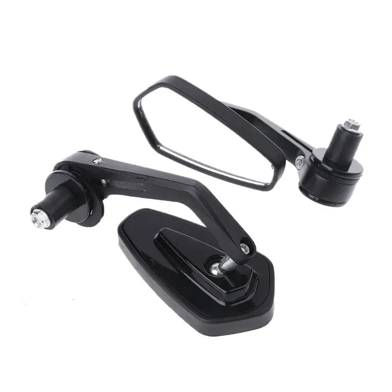 

Universal Motorcycle Retro Handle Bar End Rearview Side Mirror Aluminum