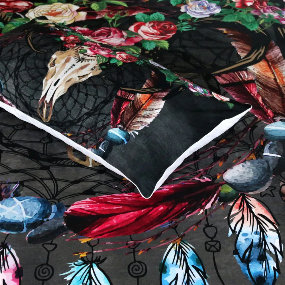 3D Bedding Set Dreamcatcher Print Duvet Cover Set Lifelike Bedclothes with Pillowcase Bed Set Home Textiles