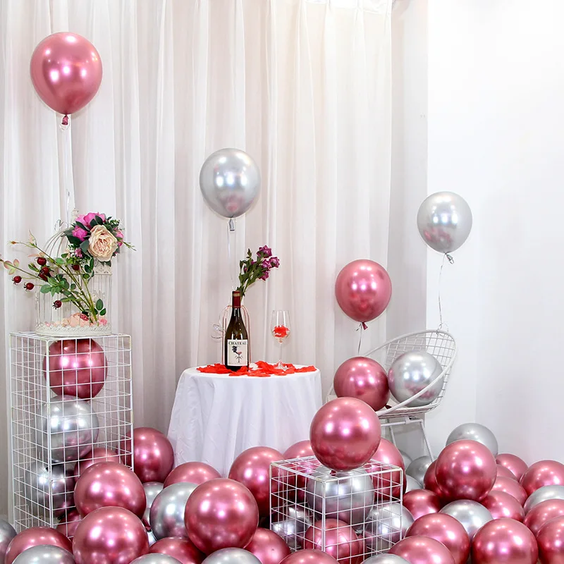 5/10 шт. 10 дюймов новый хром шары из латекса цвета металлик метала Globos надувной