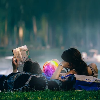 

Promotion! 3D Printer Moon LED Atmosphere Lamp Home Office Bedroom Decoration Christmas X'Mas New Year Smart Creative Gift Night