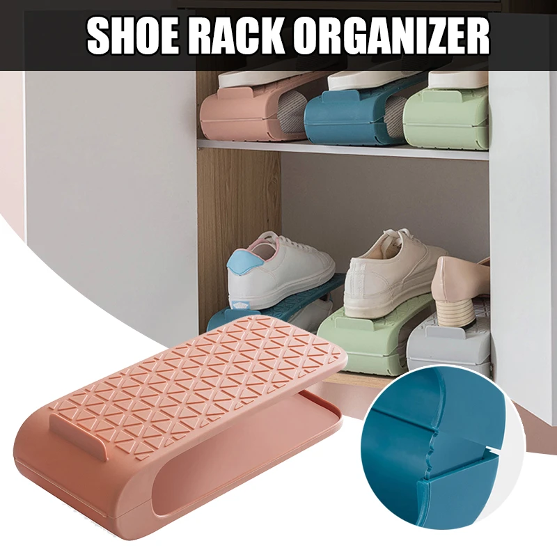 Organizador de ranuras para zapatos en forma de V, Zapatero de doble capa No requiere montaje, soporte de almacenamiento para ahorro de espacio, nuevo|Estantes para zapatos y zapateros| - AliExpress