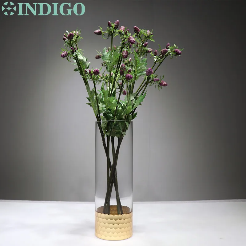 

5 pcs Thistle Spray Mulberry Bouquet Decoration Wedding Flower Arrangment Artificial Flower Floral Event Party Free Shipping