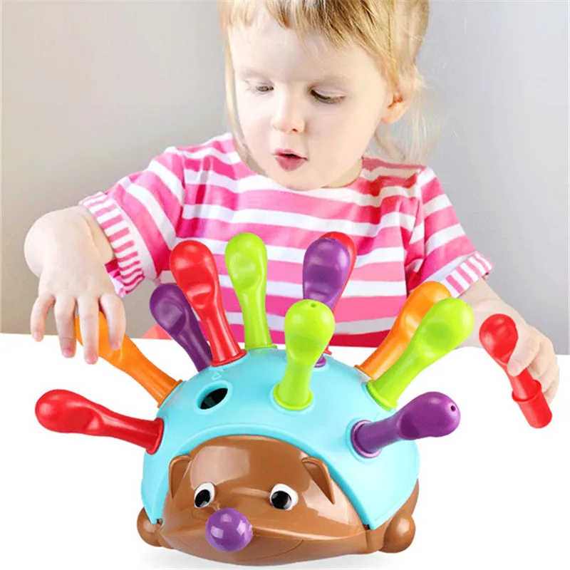 

Children Focus Color Cognition Puzzle Hand-eye Coordination Hedgehog Fighting Early Learning Enlightenment Cognitive Toys