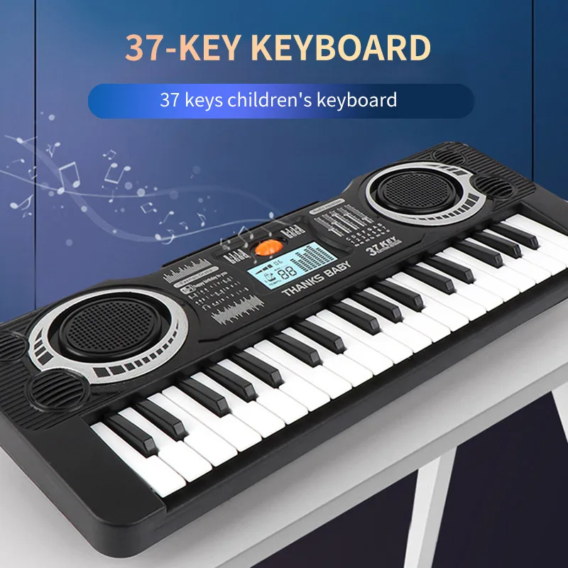 37 Keys Digital Music Electronic Keyboard Key Board Electric Piano Child Musical Instrument Learning Toy | Спорт и развлечения
