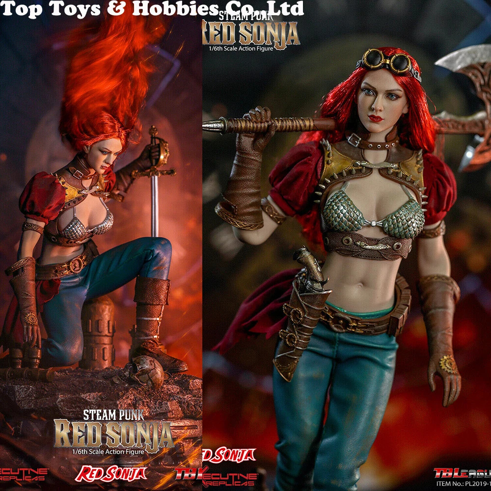 

For collection TBLeague PL2019-140A 1/6 Steam Punk Red Sonja Figure Model No Base Seamless Body Full Set doll FOR FANS in stock