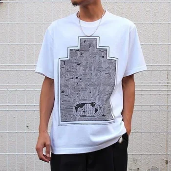 

2020ss C.E Cav Empt T Shirt Classic building maze pattern EU size CAV EMPT Top Tees kanye west CAVEMPT T-shirts Men Women