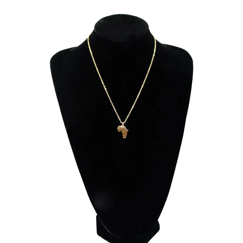 3 цвета, модное Африканское ожерелье с картой, африканские ювелирные изделия для женщин, массивное ожерелье золотого и серебряного цветов, цепочка, ожерелье, подарок