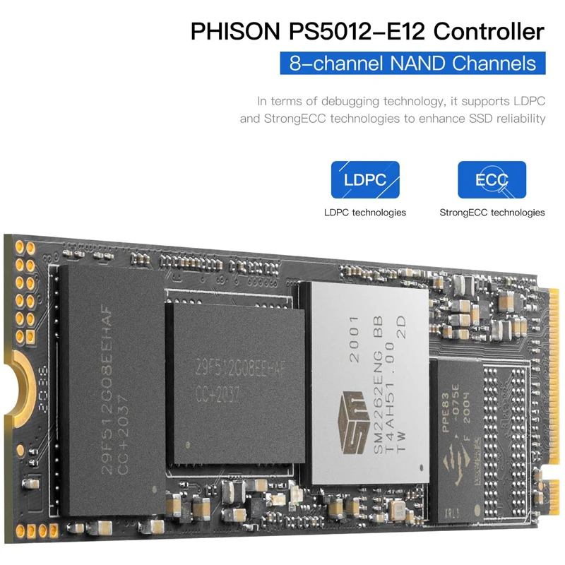 Hikvision E2000 SSD Interno 256GB M.2 2280 NGFF NVME PCIe hasta 3500MB s para computadora portátil de Escritorio 