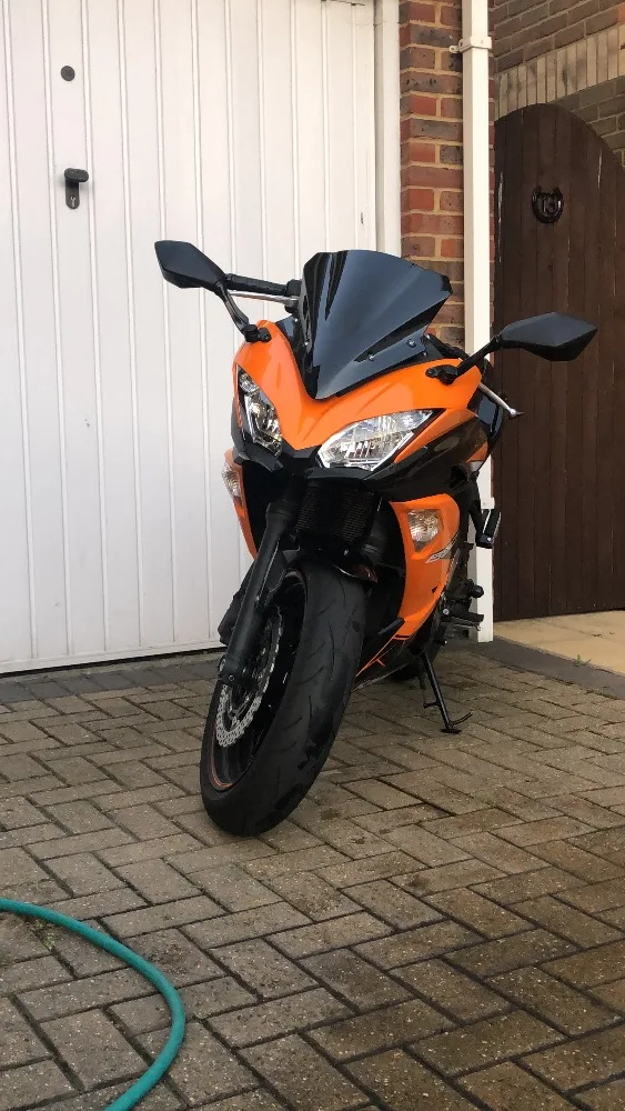 Для Kawasaki Ninja 650 Обтекатели ветрового стекла ER6F Ninja650 аксессуары для мотоциклов черный прозрачный