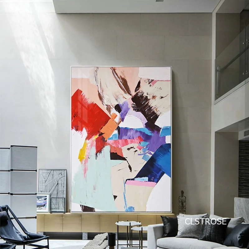 Impressionism Art Geometric Figure Nordic Modern Style Posters Canvas Pictures For Living Room Decorative oil Painting Unframed | Дом и сад