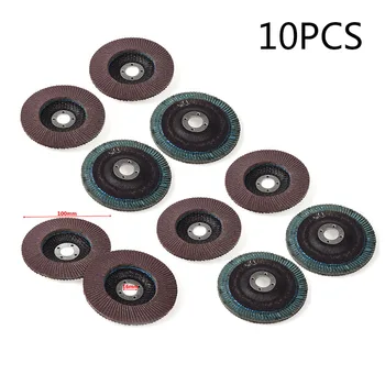 

10Pcs 100mm Flap Discs 4Inch Sanding Disc 120Grit Metal Polishing Grinding Wheel Blades For Angle Grinder