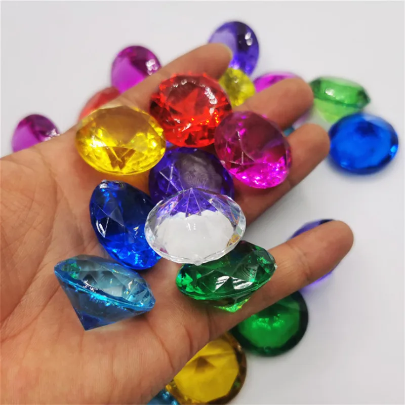 10Pcs 28.5*18.5mm Acrylic Big Diamond Shape Pawn Pieces For Board Games Accessories