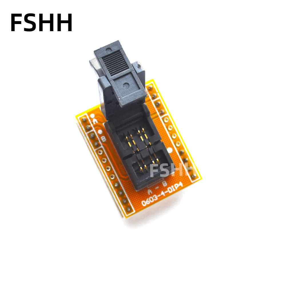 

Double station 0603 test socket, flip type with board with terminal, resistance capacitor socket