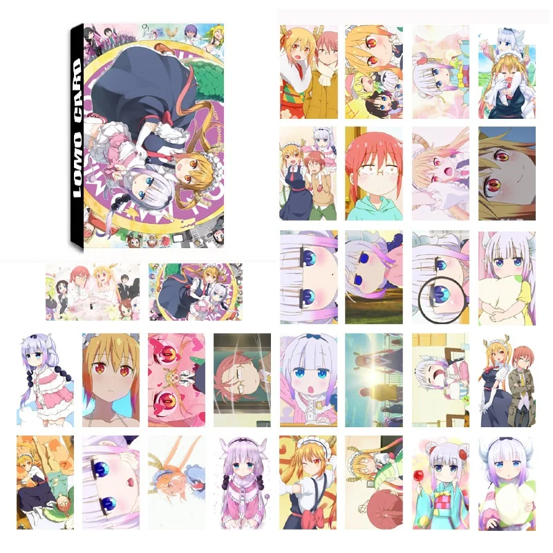 30 листов/набор японского аниме Miss Kobayashi's Dragon Maid Natsume Yuujinchou LOMO Card мини открытка
