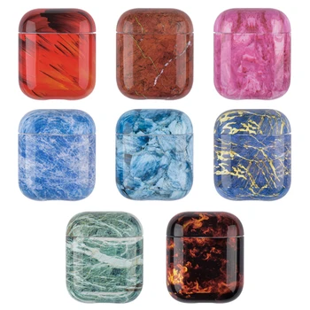 

Marble Earphone Cases For Airpods 2 Case Hard PC Headphone Cover For Earpods Cover Accessories for Apple Air pods Charging Box