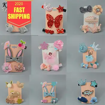 

Keelorn Hair Pins Cute Cartoon Pattern Pin Hair For Kids Girl Children Hair Pin Accessories 5pcs a set