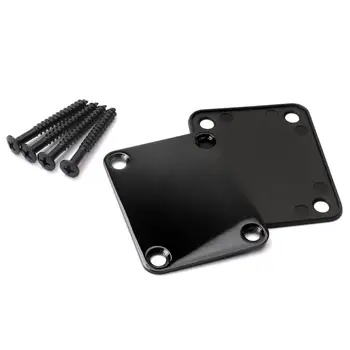 

Durable Electric Guitar Metal Rectangle Neck Plate with Screws Accessories