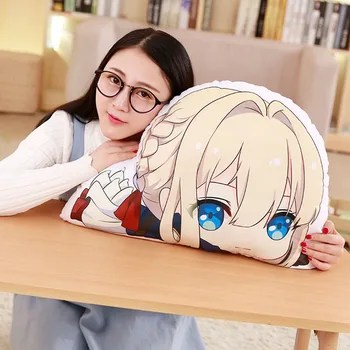 

1PCS Anime Violet Evergarden Cosplay Pillow Doll Two-sided Cushion Stuffed Toys