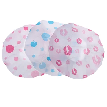

1 Pcs Random Waterproof Shower Cap For Women Kids Hair Protective Cap Kids Hair Bathing Cap Thicken Saunas Bath Hat