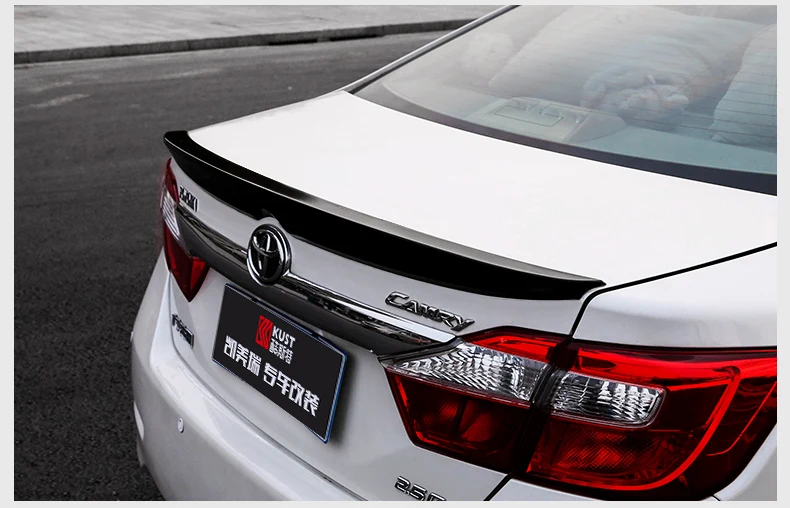 Подходит для Toyota camry 2012- Глянцевая печка для выпечки лак спойлер крыло заднее крыло разные цвета