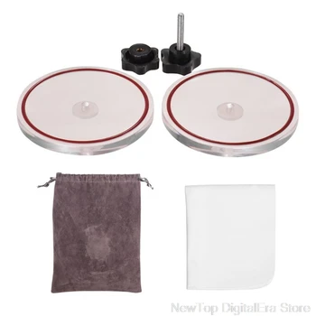 

LP Vinyl Record Cleaner Clamp Vinyl Record Lable Saver Protector Waterproof Acrylic Clean Tool S26 20 Dropshipping