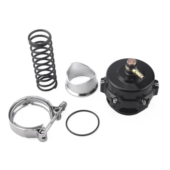 

1 Set Of Blow-Off Valve Kit Black+Silver Universal Diaphragm Short Stroke Significantly Increase Response