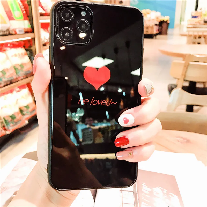 Роскошный чехол из закаленного стекла для iPhone 11 Pro Max, с кисточками, ремешок с сердечком, чехол для iPhone 11 Pro Max, бампер, противоударный чехол