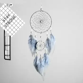 

Wind Chimes Dream Catcher Feather String Light Net Ornaments Home Wall Hanging Craft Gift Home Decoration