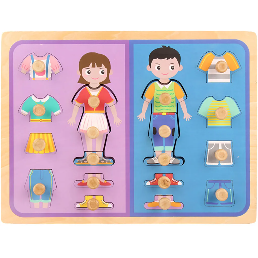 Детские игрушки 3D деревянная головоломка образовательная Игрушка развивающая ребенок начальное обучение игра игрушки для детская доска головоломка игрушка
