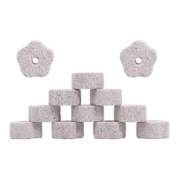 

12Pcs Pet Mineral Stone Chew Toy Teeth Grinder with Hole for Hamster Rabbit