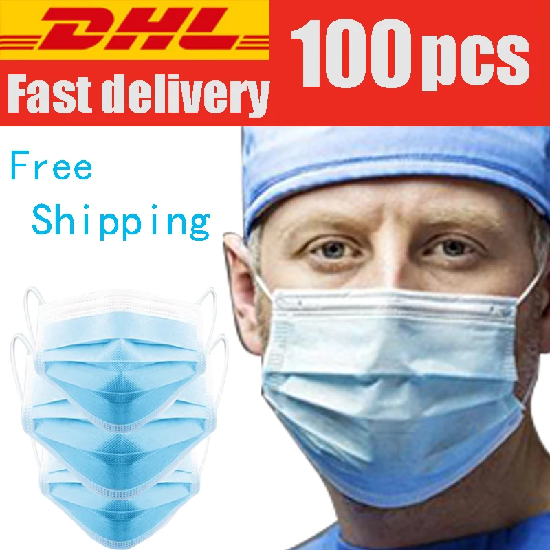 

DHL Fast Shipping Disposable Dustproof Face Mouth Mask Safety Masks pm2.5 Home Proof Face Mouth Mask Anti-dust anti smoke mask