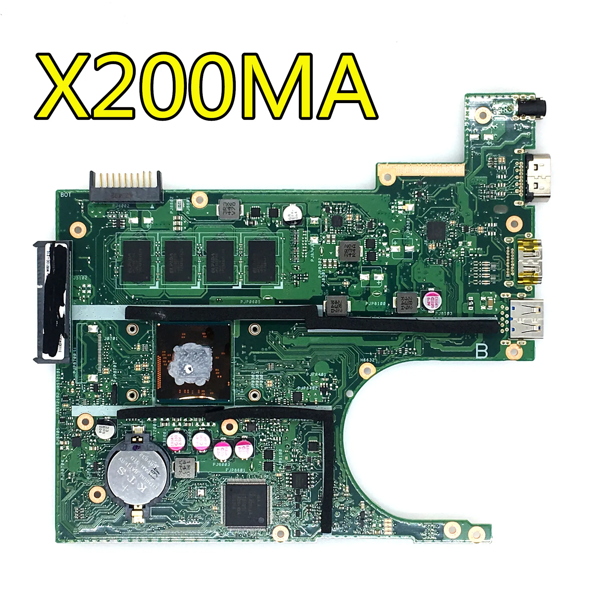 N2815/N2830 Процессор 2 Гб X200MA материнская плата REV2.1 для ASUS K200MA F200M Материнская плата ноутбука X200MA для тестирования системной 100% ОК