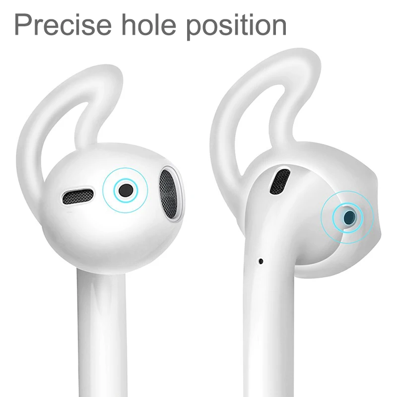 Амбушюры для AirPods сменный Мягкий силиконовый чехол противоскользящий с крючком
