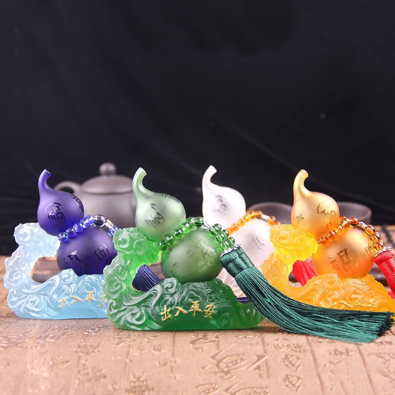 Perfume Holder for Car Style High-End Fashion Car Mounted Xiangyun Decoration Gourd Car Interior Trim Can Be a Generation of Fat