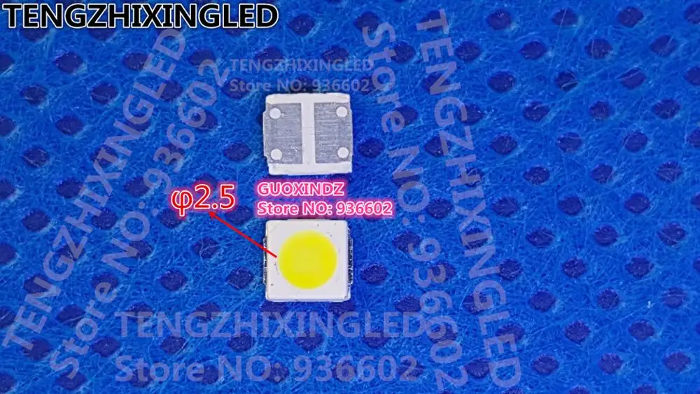 Lextar LED 백라이트 고출력 LED, 2W, 3V, 3030 쿨 화이트, PT3..