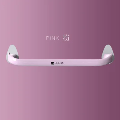 pink Пластиковый держатель для полотенец, настенный держатель для полотенец, Полка для полотенец, самоклеющаяся вешалка для туалетной бумаги в рулоне, вешалка для ванной комнаты - Цвет: pink