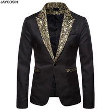 KLV, формальный пиджак, мужской повседневный приталенный костюм на одной пуговице, деловой пиджак, вечерние пиджаки, Блейзер, Мужской приталенный пиджак 9916