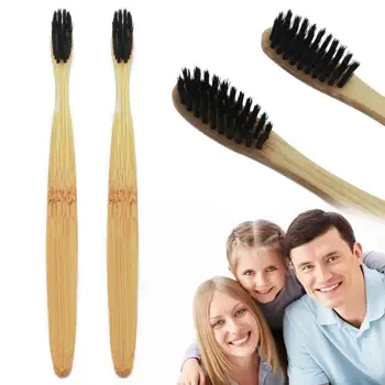 

1Pcs Slim Style Bamboo Wood Toothbrush Natural Environmental Protection Teeth D8