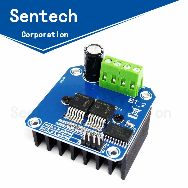 Двойной BTS7960 43A H-bridge модуль драйвера двигателя высокой мощности/diy Диагностика