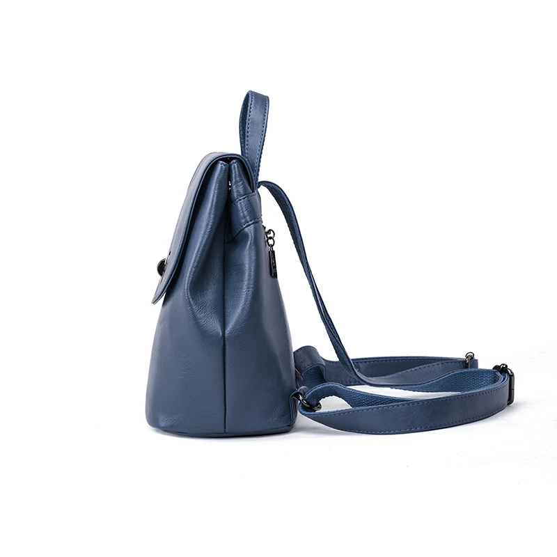 Atmosphere Women's Bag Fashionable Texture Backpack Solid Color Travel Bag Leisure Small Backpack Fashion Student Schoolbag
