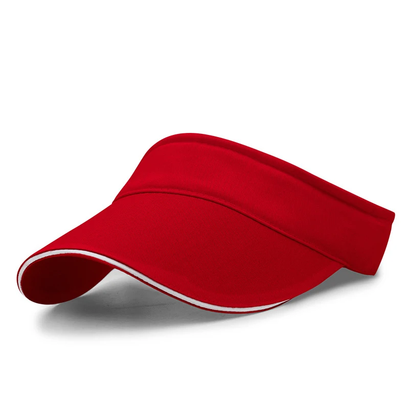 red visor cap