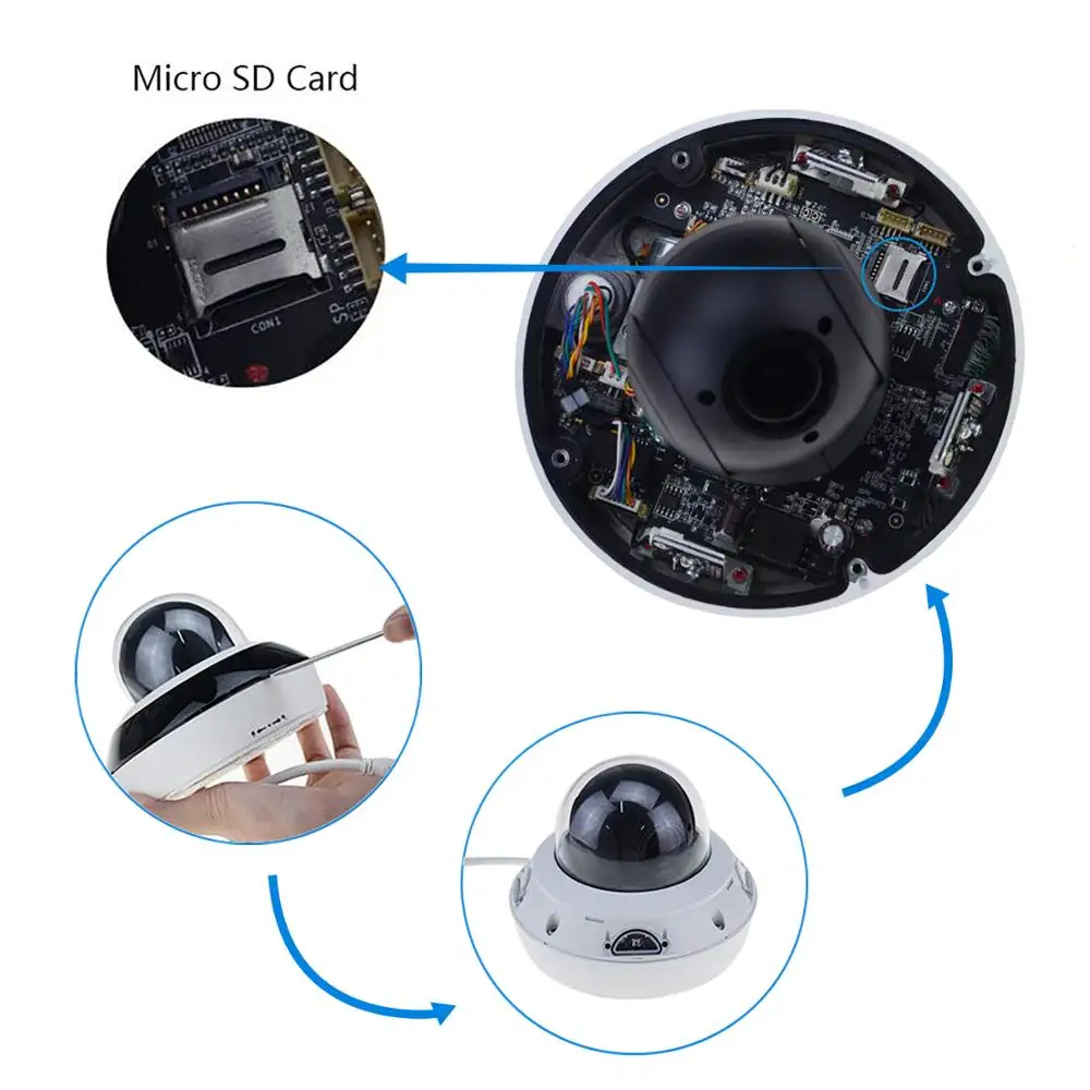 Hikvsion OEM 4MP PTZ POE IP Camera Support 4X Zoom 2-Way Audio CCTV Security Camera ONVIF IP 66 H.265 PTZ-N2404I-DE3
